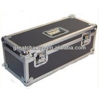 300 LP VINYL 7" RECORD DJ BLACK/SILVER PRO STORAGE FLIGHT CARRY CASE BOX(XY-415)